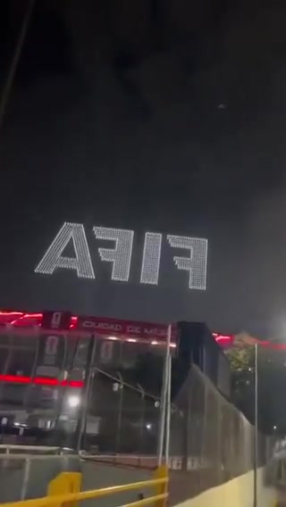 美加墨世界杯开幕式彩排流出现场视频 无人机编队成核心视觉 美加墨世界杯开幕式彩排流出现场视频 无人机编队成核心视觉