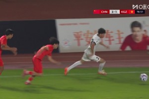 [进球视频] 国足U16门将扑救脱手！吉尔吉斯斯坦球员补射破门